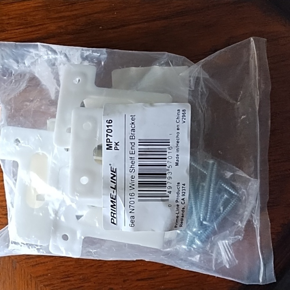 Wire Shelf End Brackets